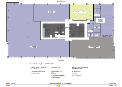 fourth floor plan, option 2