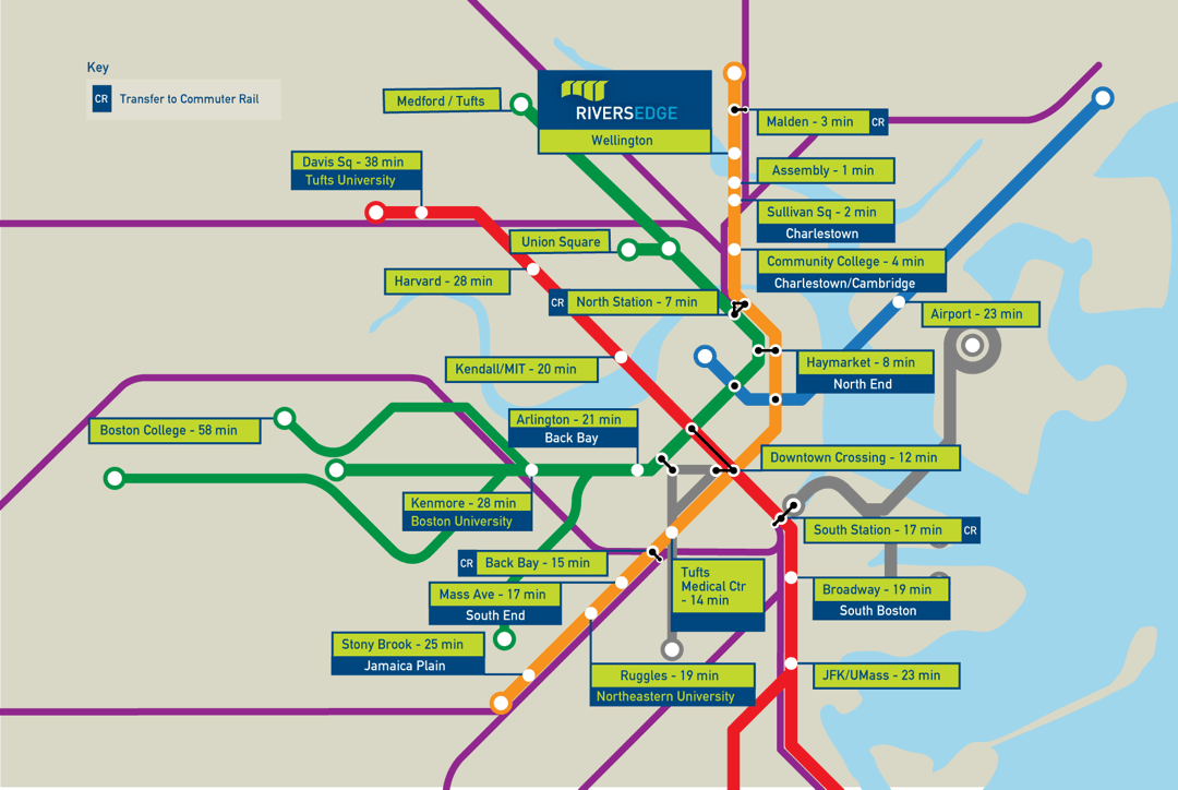 RiversEdge MBTA Map