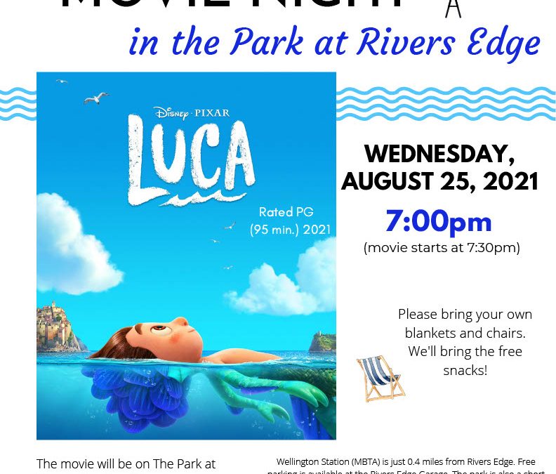 Movie Night on the Great Lawn Wed. August 25, 7:00 pm. Free Admission